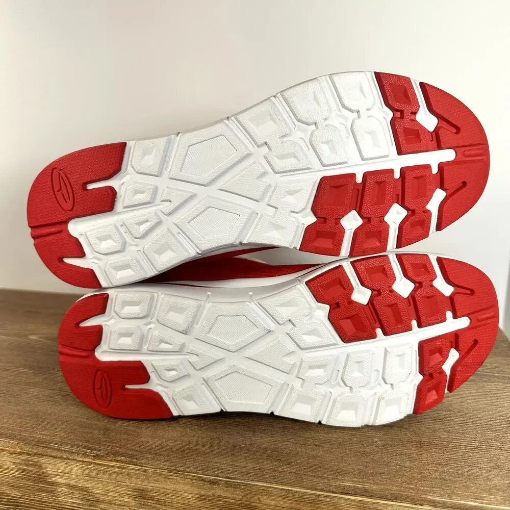 Ope Toz Open Toe‎ Sneaker Red Womens SZ 8.5 Athleisure Streetwear Y2K Sporty